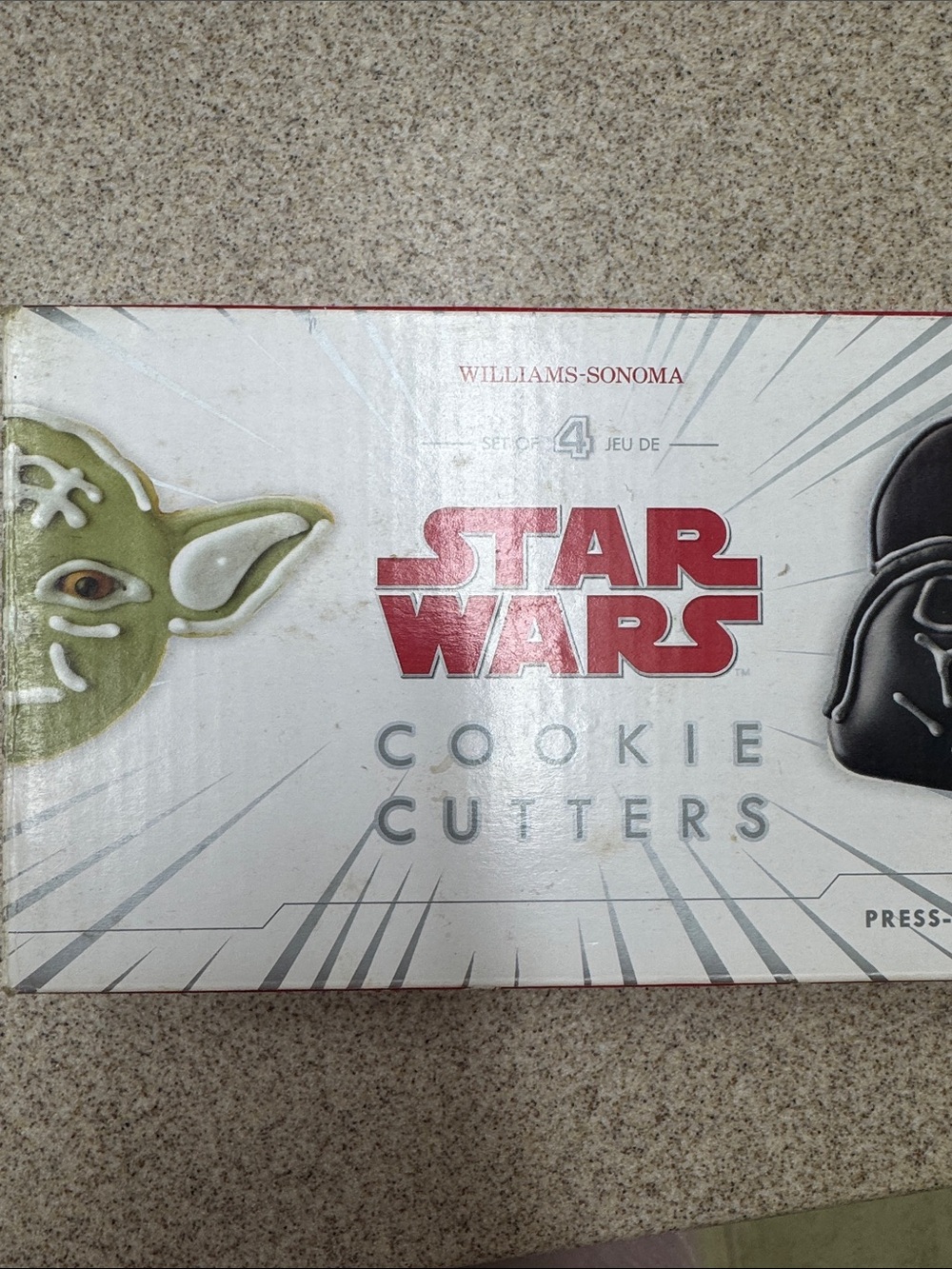 Williams Sonoma Star Wars Cookie Cutters - Red, White, Green, Black